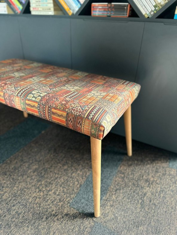 DTM HOME Desenli Bench Puf - Resim 3