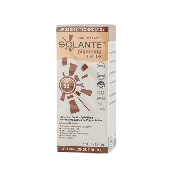Solante Pigmenta Tinted Sun Care Lotion SPF50+ 150ml ürün görseli 1