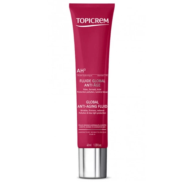 Topicrem AH3 Normal Karma Ciltler İçin Global Yaşlanma Karşıtı Fluid 40ml ürün görseli 1