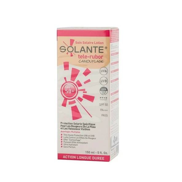 Solante Telerubor Tinted Sun Care Lotion SPF50+ 150ml ürün görseli 1
