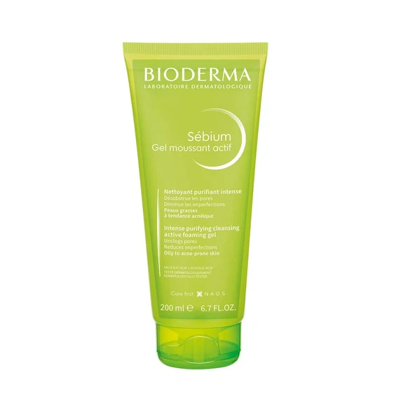 Bioderma Sebium Active Yoğun Arındırıcı Temizleme Jeli 200 ml ürün görseli 1