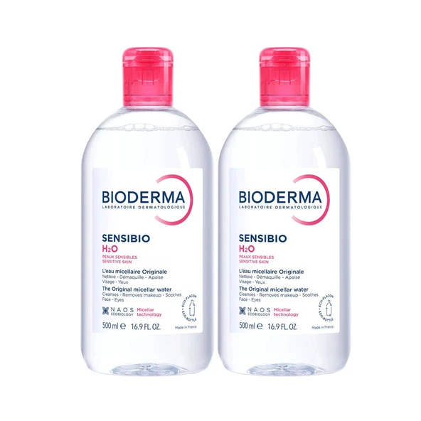 Bioderma Sensibio H2O Temizleme Suyu 500 ml İkiz Set ürün görseli 1