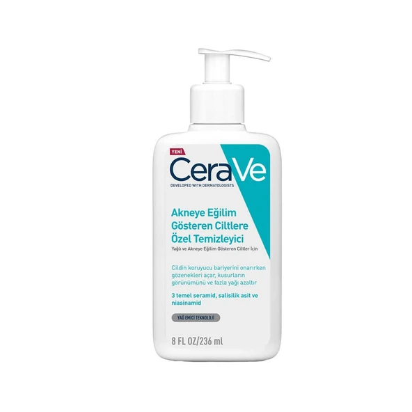 CeraVe Akneye Eğilim Gösteren Ciltler İçin Temizleyici 236ml ürün görseli 1