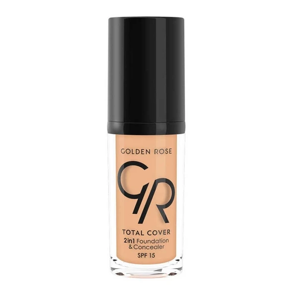 Golden Rose Total Cover 07 Natural 2 in 1 Foundation 30ml ürün görseli 1