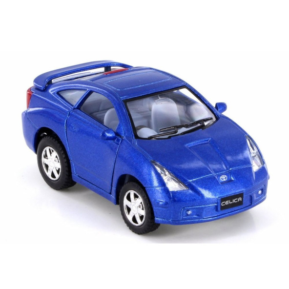 10 cm. Çek Bırak Mavi Toyota Celica Diecast Araba ürün görseli 1