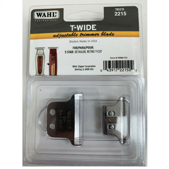 PTTAVM: Wahl Detailer Double Wide Trimmer T-Blade Bıçak