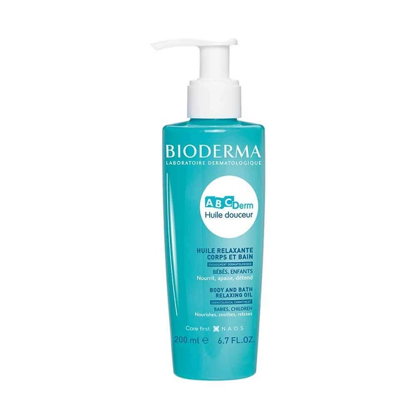 Bioderma ABCDerm Relaxing Oil Bebek ve Çocuklar için Masaj Yağı 200 ml ürün görseli 1