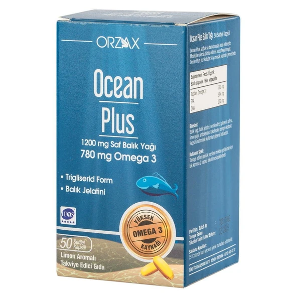 Ocean Plus Omega 3 780mg 50 Kapsül ürün görseli 1