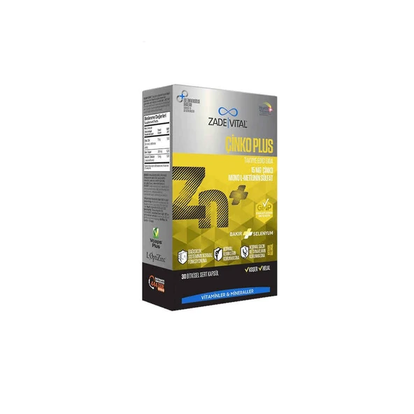 Zade Vital Çinko Plus 30 Kapsül ürün görseli 1