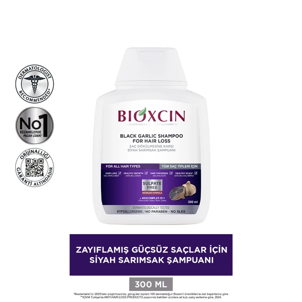 Bioxcin Siyah Sarımsak Şampuanı 300ml - Resim 3