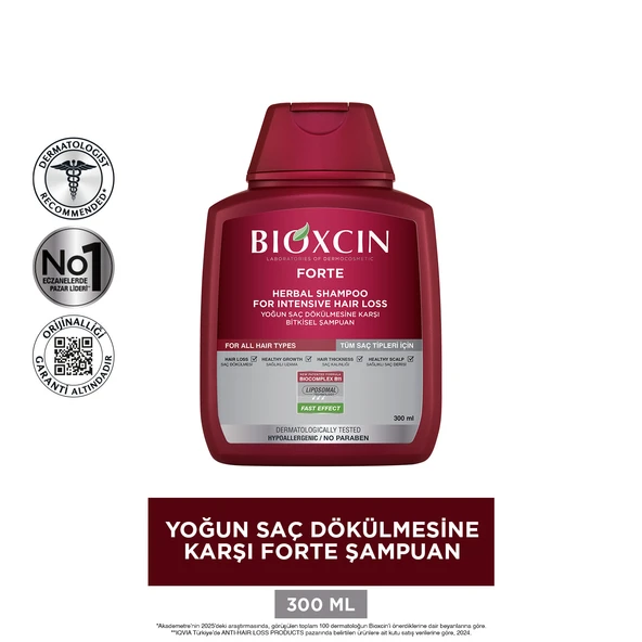 Bioxcin Forte Şampuan 3x300ml - Resim 3