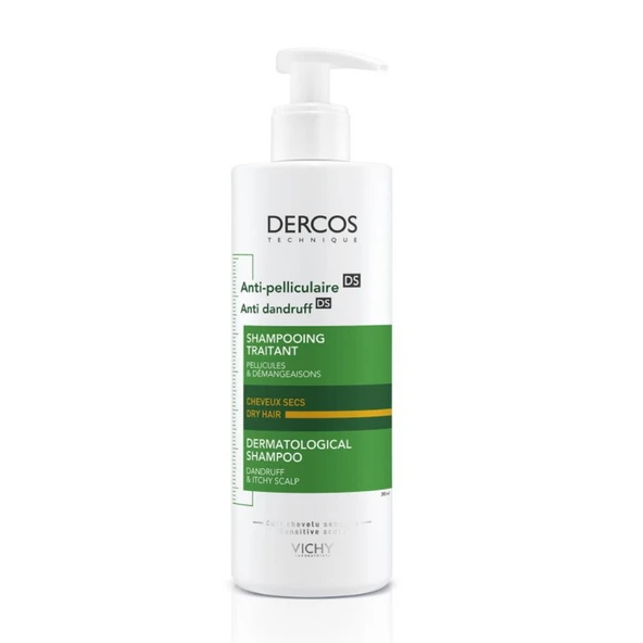 Vichy Dercos Shampoo Anti Dandruff Dry - Kuru Saçlar İçin Kepeğe Karşı Etkili Bakım Şampuanı 390 ml ürün görseli 1