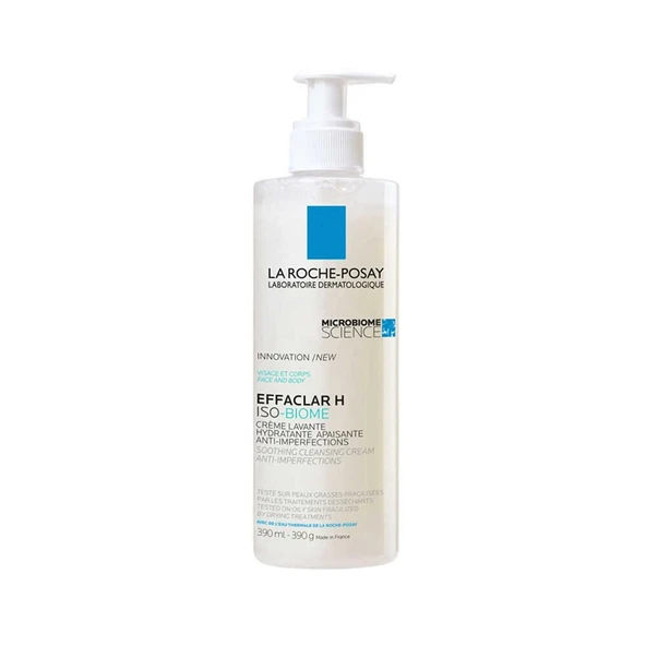 La Roche Posay Effaclar H ISO-Biome Yatıştırıcı Temizleyici Krem 390ml ürün görseli 1