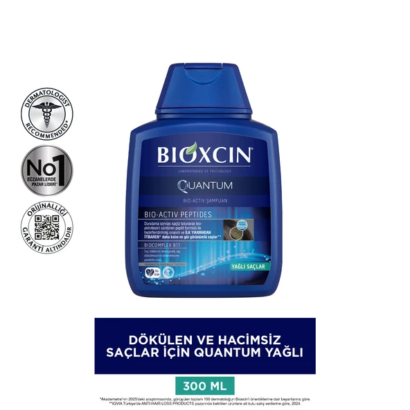 Bioxcin Quantum Şampuan Oily 3x300ml - Resim 3
