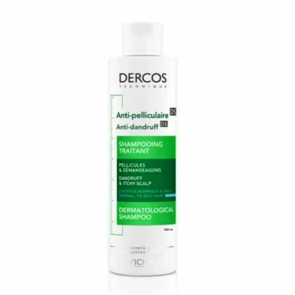 Vichy Dercos Normal ve Yağlı Saçlar İçin Kepeğe Karşı Etkili Bakım Şampuanı 200 ml ürün görseli 1