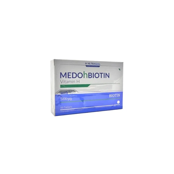 Nutrafarm Medohbiotin 2.5mg 60 Tablet ürün görseli 1