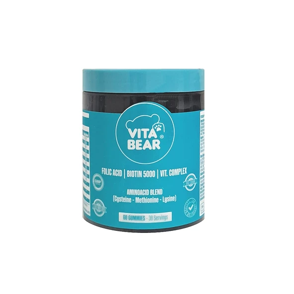 Vita Bear Strong Hair Biotin İçeren Gummy 60 Adet ürün görseli 1