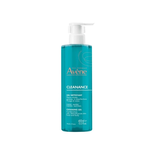 Avene Cleanance Karma ve Yağlı Ciltler İçin Temizleme Jeli 400ml ürün görseli 1