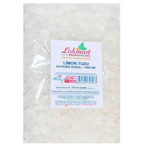 Limon Tuzu Granül Çakıl 1000 Gr Paket - Resim 4