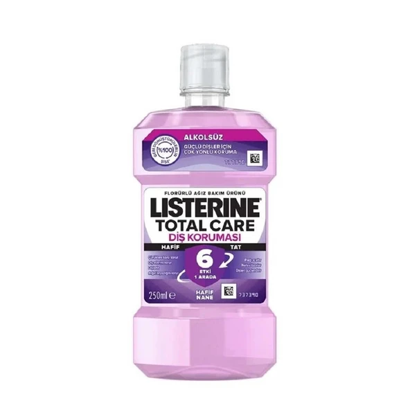 Listerine Total Care Diş Koruması Alkolsüz 250ml Hafif Nane ürün görseli 1