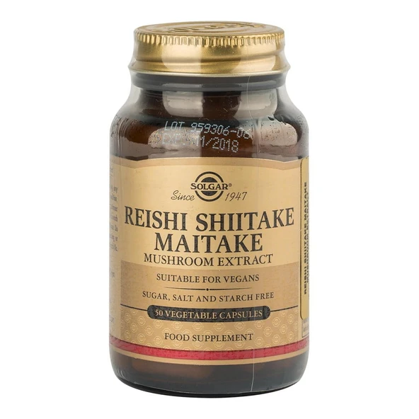 Solgar Reishi Shiitake Maitake 50 Kapsül ürün görseli 1