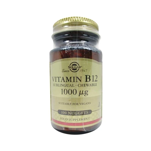 Solgar Vitamin B12 1000mcg 100 Tablet ürün görseli 1
