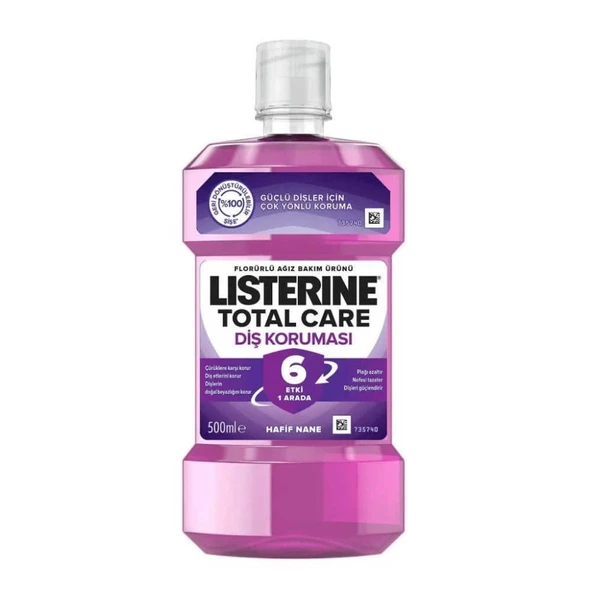 Listerine Total Care Diş Koruması 500ml Hafif Nane ürün görseli 1