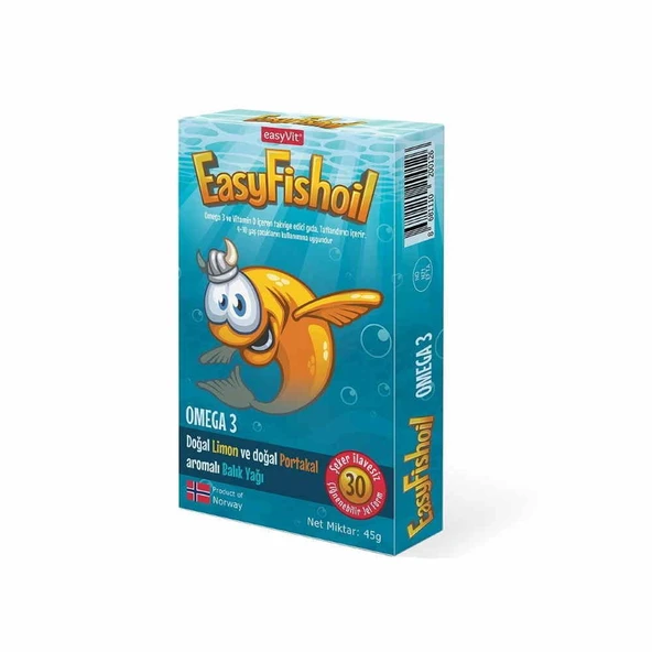 EasyFishoil Omega 3 30 Çiğnenebilir Jel Form ürün görseli 1