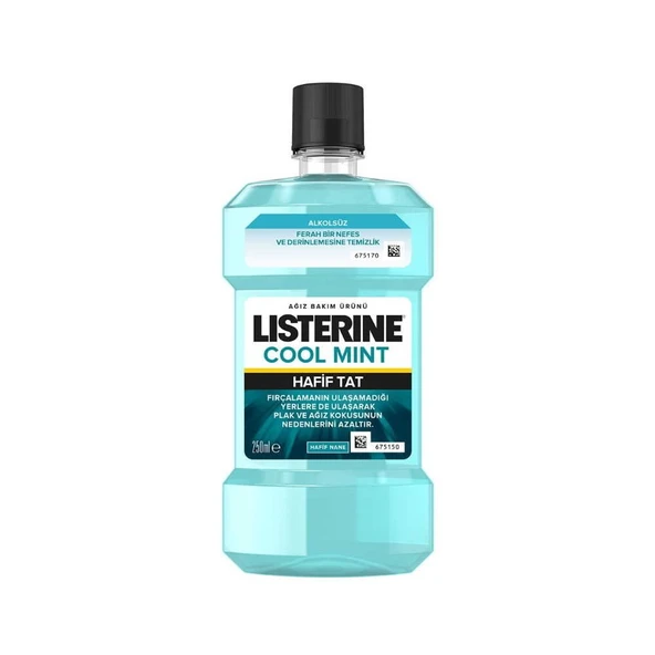 Listerine Cool Mint Hafif Tat 250ml ürün görseli 1