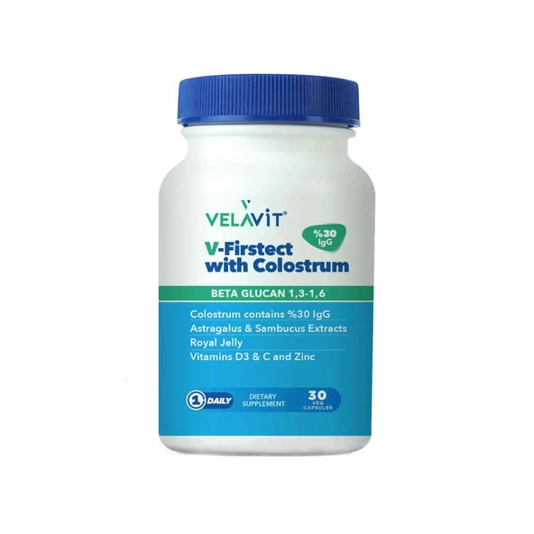 Velavit V-Firstect With Colostrum 30 Kapsül ürün görseli 1