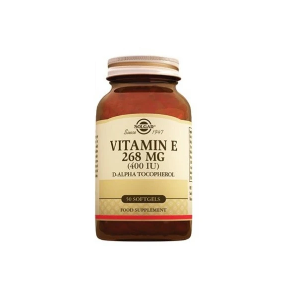 Solgar Vitamin E 400 IU 268mg 50 Kapsül ürün görseli 1