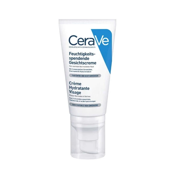 CeraVe Normal ve Kuruya Dönük Ciltler İçin Yüz Kremi 52 ml ürün görseli 1