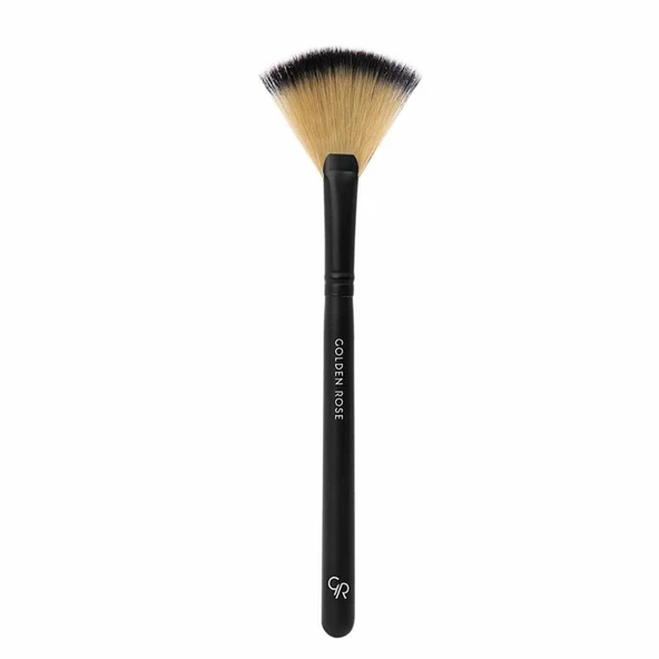 Golden Rose Fan Brush ürün görseli 1