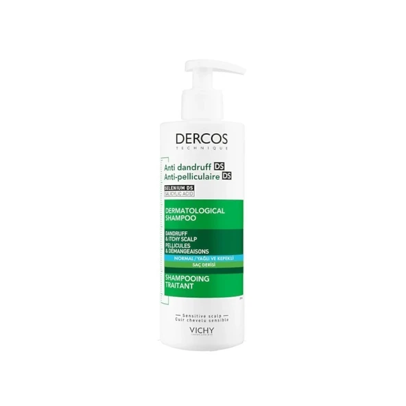 Vichy Dercos Shampoo Anti Dandruff Oily - Normal ve Yağlı Saçlar İçin Kepeğe Karşı Etkili Bakım Şampuanı 390 ml ürün görseli 1