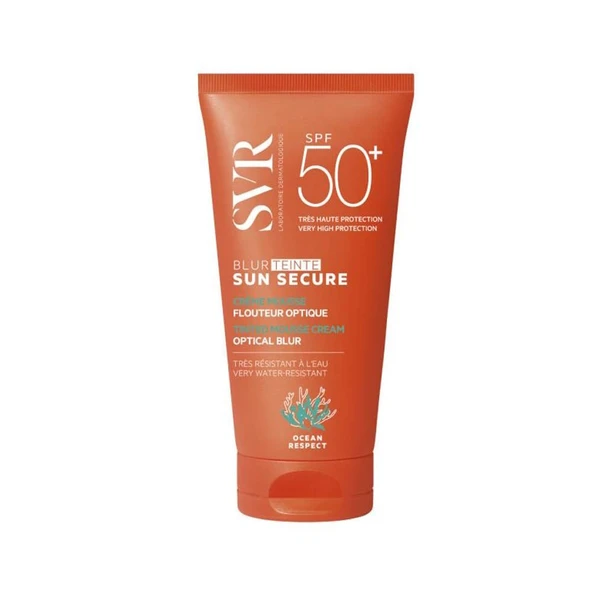 SVR Sun Secure Blur Bej Renkli Köpük Krem SPF50+ 50ml ürün görseli 1