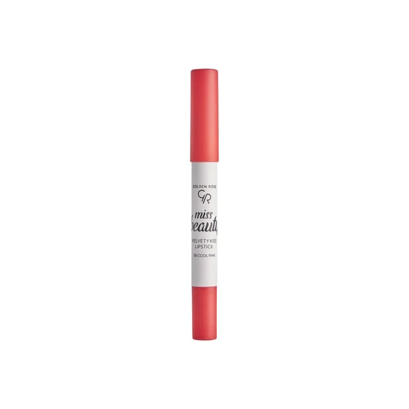 Golden Rose Miss Beauty Velvety Kiss Lipstick 3.5g 08 Cool Pink ürün görseli 1