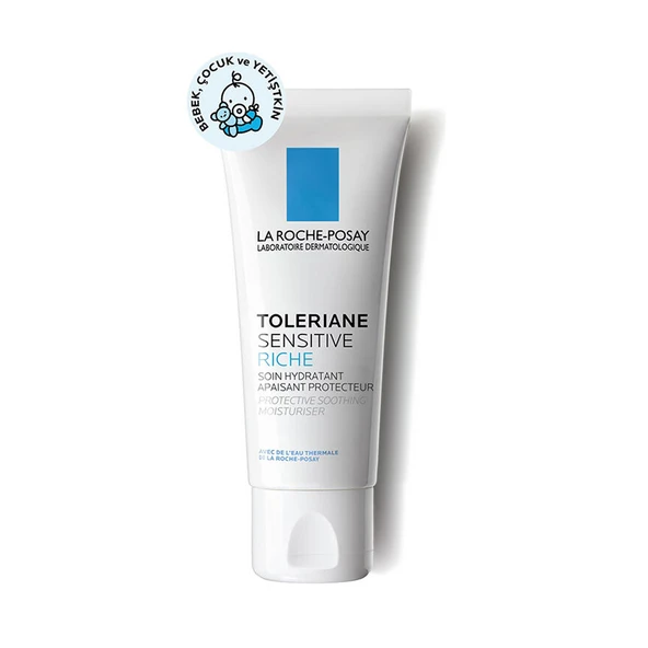 La Roche Posay Toleriane Sensitive Riche Kuru Ve Hassas Ciltler İçin Yatıştıran Nemlendirici Krem 40 ml ürün görseli 1