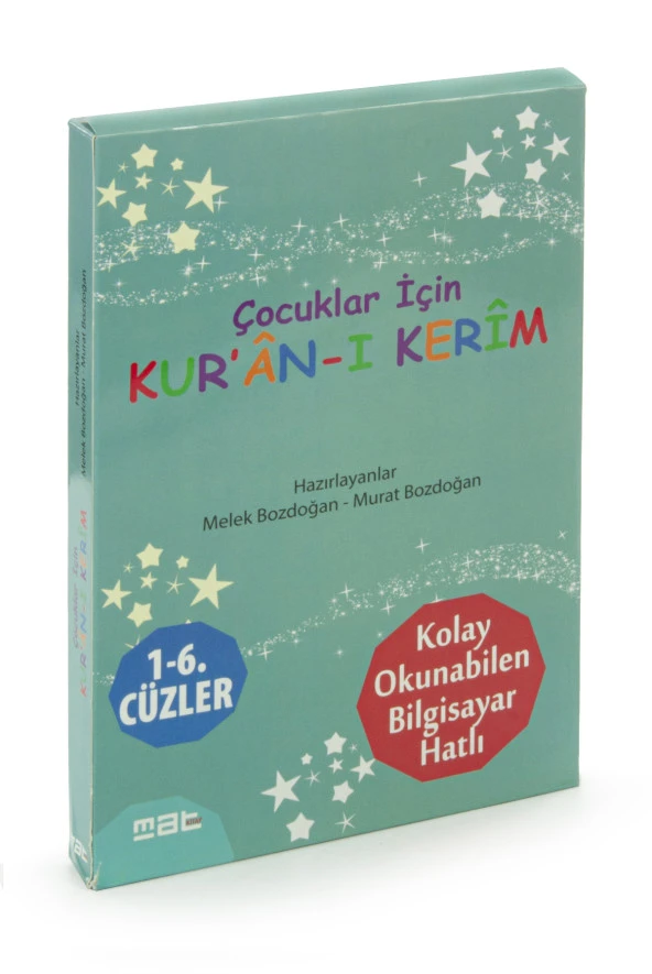 Çocuklar İçin 6 Kitaplık Set Kuranı Kerim 1-6. Cüzler ürün görseli 1