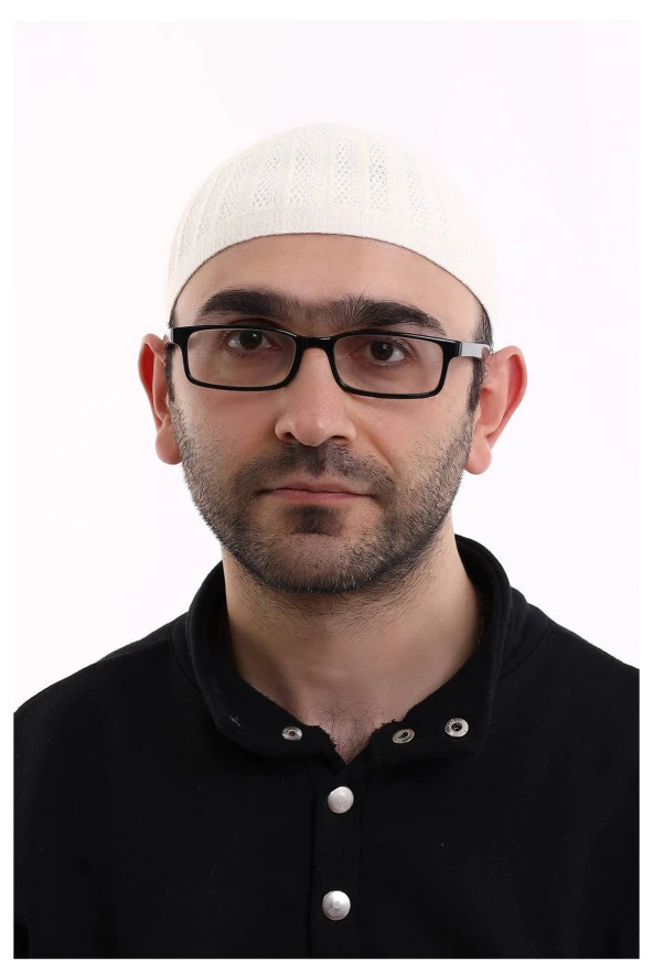 Bambu Namaz Takkesi - Beyaz - Resim 2