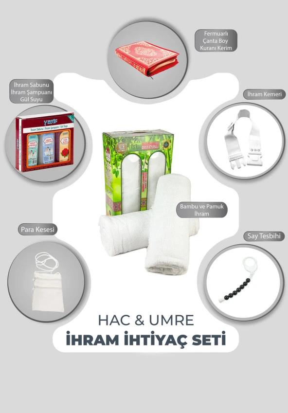 Erkek Hac Umre İhram İhtiyaç Seti SET02 ürün görseli 1