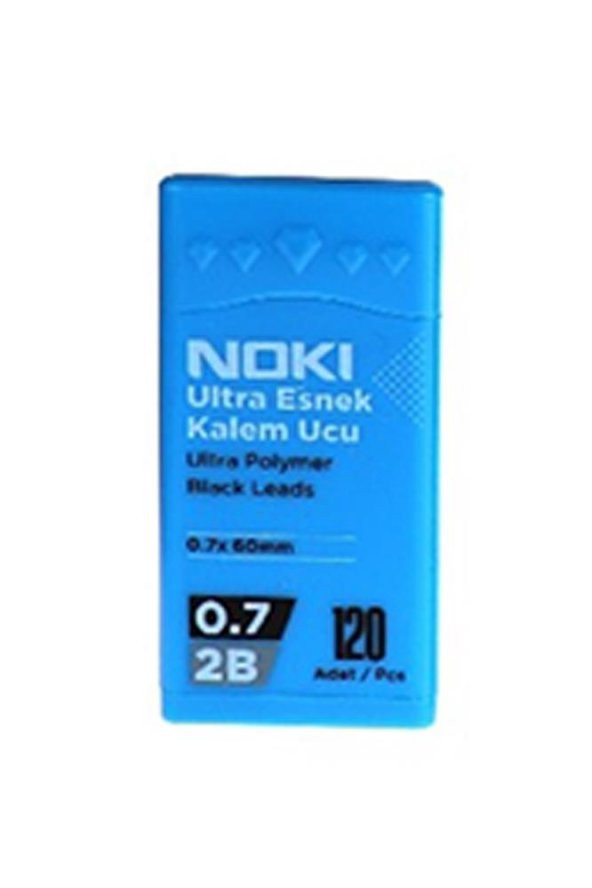 Kalem Ucu Ultra Esnek 0.7mm 2B Siyah 120li Mavi 1 Adet 0,7 Uç 120li Tüp Esnek Yumuşak Yazım 0.7x60mm ürün görseli 1