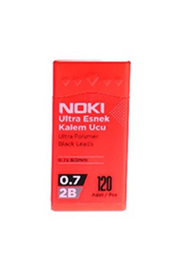 Kalem Ucu Ultra Esnek 0.7mm 2B Siyah 120li Mercan 1 Adet 0,7 Uç 120li Tüp Esnek Yumuşak Yazım 0.7x60mm ürün görseli 1