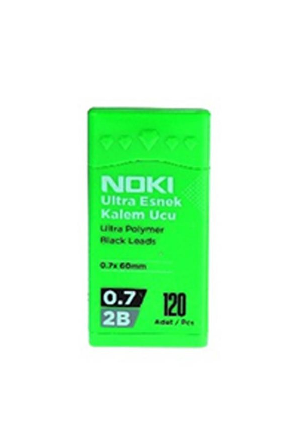 Kalem Ucu Ultra Esnek 0.7mm 2B Siyah 120li Yeşil 1 Adet 0,7 Uç 120li Tüp Esnek Yumuşak Yazım 0.7x60mm ürün görseli 1