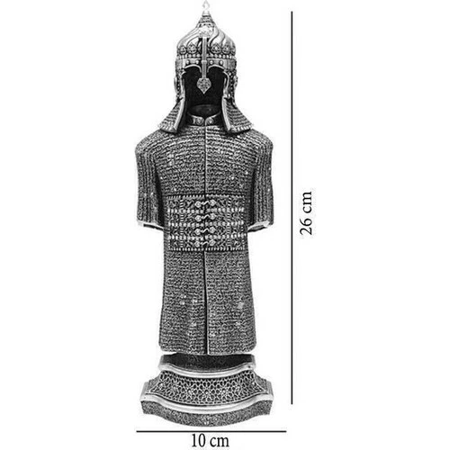 Tekinhediyelik Osmanlı Zırhlı Cevşen Dualı Biblo Zırh Altın Renk Ayet Obje - Cevşen-Ül Kebir Ayetli ürün görseli 1