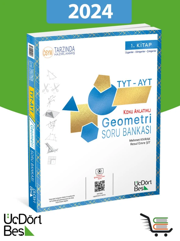 345 Tyt-Ayt Geometri 2024 Model Soru Bankası ürün görseli 1