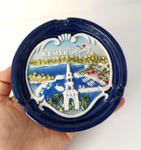 Küllük Kül Tablası Seramik Kemer Temalı Türkiye Kemer Yazılı  Ev ürün görseli 1