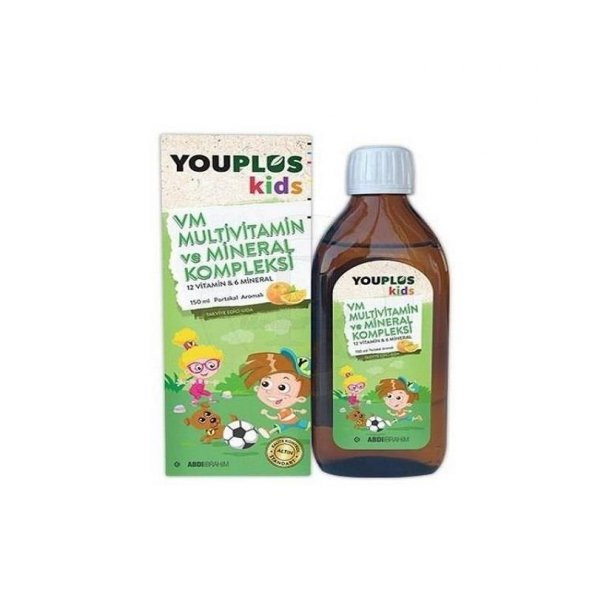 Youplus Kids Multi Vitamin ve Mineral Kompleksi 150 ml ürün görseli 1