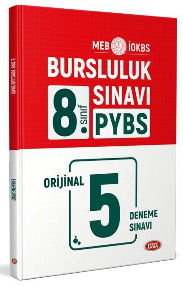 Data Yayınları 8. Sınıf Bursluluk Sınavı 5 Deneme Sınavı PYBS - İOKBS ürün görseli 1