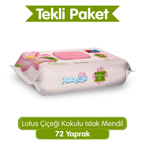 Paddlers Lotus Çiçeği Kokulu 72'li Islak Mendil ürün görseli 1