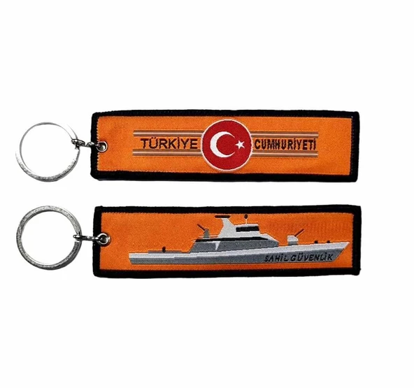 Sahil Güvenlik Nano Örme Anahtarlık - Kumaş Anahtarlık ürün görseli 1
